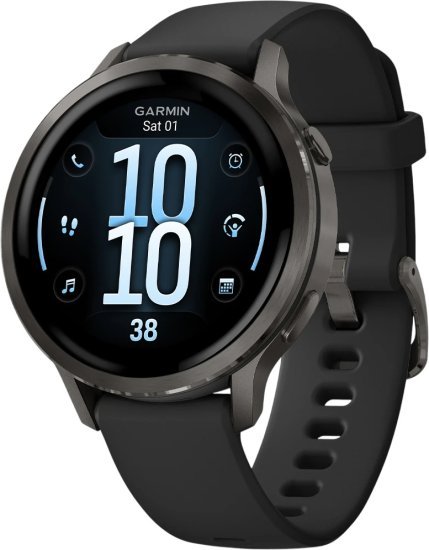 שעון חכם Garmin Venu 4 41mm - צבע צפחה עם רצועת סיליקון בצבע שחור - כולל תמיכה מלאה בעברית - אחריות יבואן רשמי על ידי רונלייט
