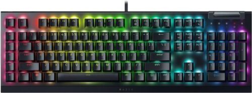 מקלדת גיימרים מכנית Razer BlackWidow V4 X - סוג מתג צהוב לינארי שקט