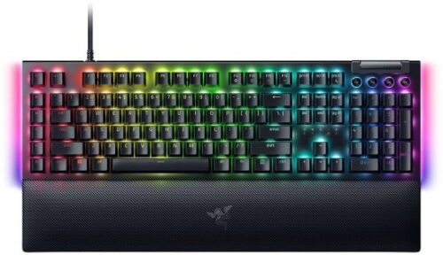 מקלדת גיימרים מכנית Razer BlackWidow V4 - סוג מתג ירוק טקטילי וקליקי