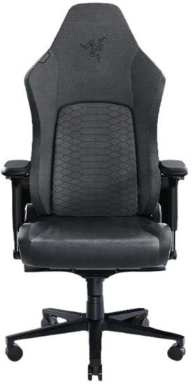 כיסא גיימרים עם תמיכה לגב Iskur V2 - ריפוד בד - צבע אפור