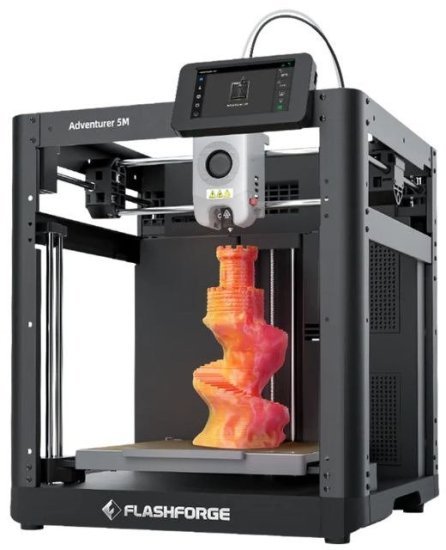 מדפסת תלת מימד דגם Adventurer 5M מבית Flashforge