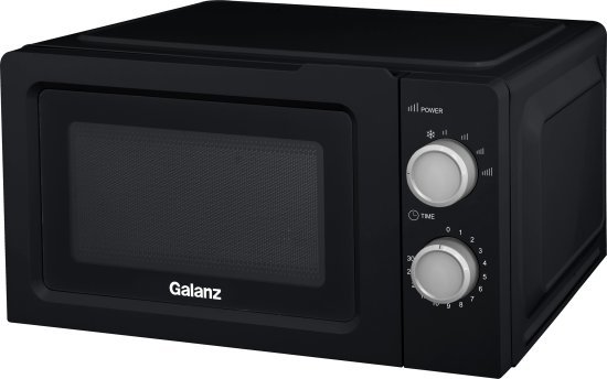 מיקרוגל מכני 20 ליטר 700W מבית Galanz - צבע שחור