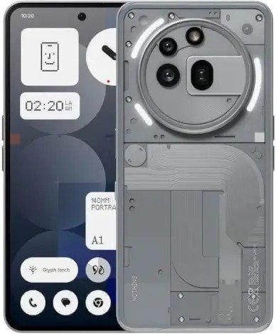 טלפון סלולרי Nothing Phone 3a Pro 12GB+256GB - צבע אפור