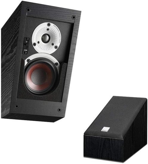 זוג רמקולי קיר למערכות סראונד / סטריאו DALI ALTECO C-1 - צבע שחור