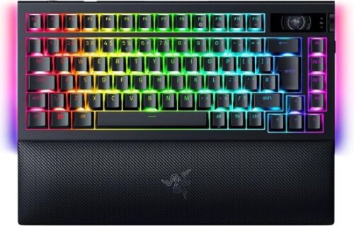 416759_b_1.jpg מקלדת גיימרים מכנית אלחוטית %Razer BlackWidow V4 Pro 75 - פריסת US בינלאומית (ISO) - סוג מתג כתום טקטילי שקט