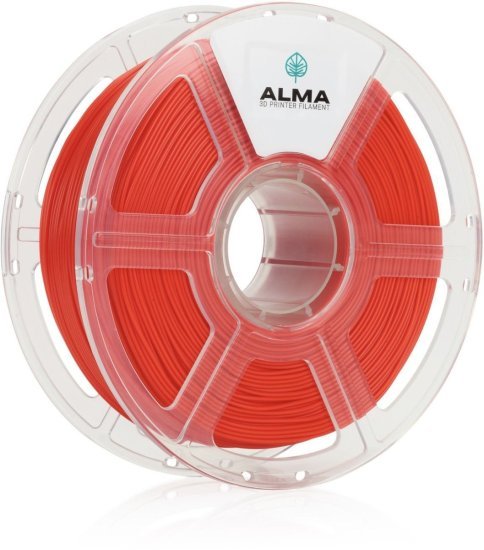 סליל הדפסה (פילמנט) 1.75 מ”מ / 1 ק”ג דגם PLA+ (PRO) מבית ALMA - צבע אדום