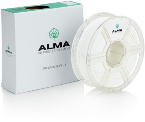 סליל הדפסה (פילמנט) 1.75 מ”מ / 1 ק”ג דגם PLA+ (PRO) מבית ALMA - צבע לבן שלג