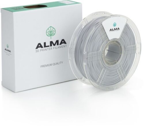סליל הדפסה (פילמנט) 1.75 מ”מ / 1 ק”ג דגם PLA Matte מבית ALMA - צבע אפור בהיר