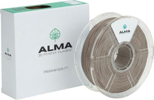 סליל הדפסה (פילמנט) 1.75 מ”מ / 1 ק”ג דגם PLA Silk מבית ALMA - צבע קפה