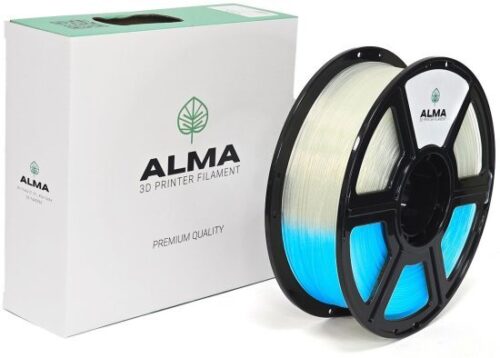 סליל הדפסה (פילמנט) 1.75 מ”מ / 1 ק”ג דגם PLA Galaxy Luminous מבית ALMA - צבע כחול - זוהר בחושך