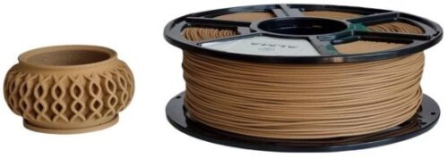 סליל הדפסה (פילמנט) 1.75 מ”מ / 1 ק”ג דגם PLA Wood מבית ALMA - צבע עץ כהה