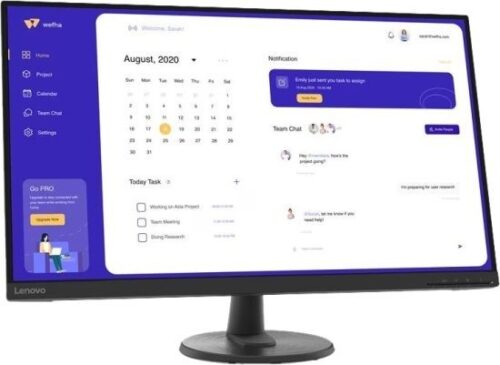 מסך מחשב Lenovo D32u-45 4K UHD VA LED 31.5'' 67A1GAC2IS - שחור