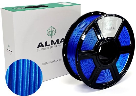 סליל הדפסה (פילמנט) 1.75 מ”מ / 1 ק”ג דגם PLA Multicolor מבית ALMA - צבע כחול שמיים (Sky)