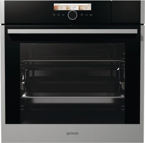 תנור בנוי 73 ליטר 20 תוכניות 60 ס''מ Gorenje Steam Superior BCS798S24X - פאנל זכוכית עם נירוסטה