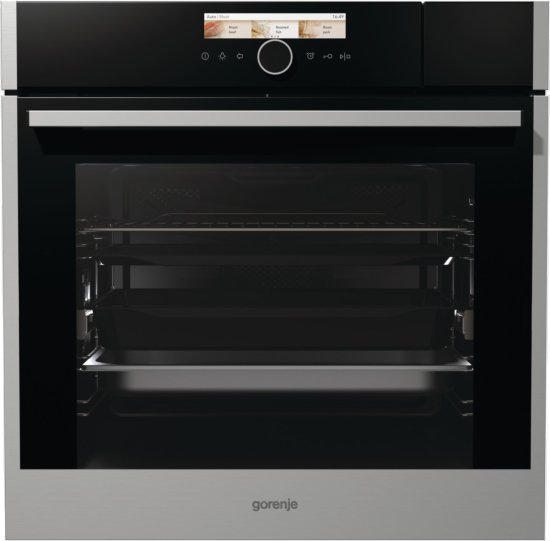תנור בנוי 73 ליטר 20 תוכניות 60 ס''מ Gorenje Steam Superior BCS798S24X - פאנל זכוכית עם נירוסטה