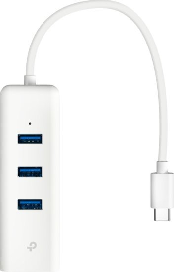 419223_b_1.jpg מפצל USB Type-C לחיבור רשת RJ45 בעל 3 חיבורי TP-Link UE330C USB 3.0