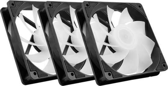 מאווררים למארז עם להבים הפוכים MSI MAG F120 ARGB - צבע שחור - 3 יחידות