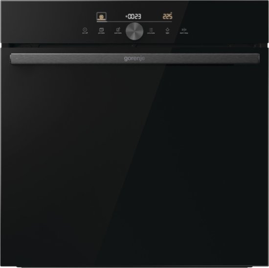 תנור בנוי 77 ליטר 22 תוכניות 60 ס''מ Gorenje Steam BOS6747A05DG - זכוכית שחורה