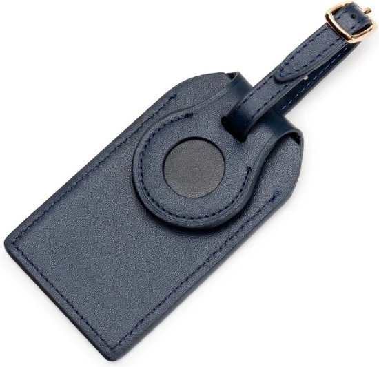 420533_b_1.jpg תגית Apple AirTag מעור למזוודות ותיקים דגם Ignyros מבית Camel Mountain - צבע כחול