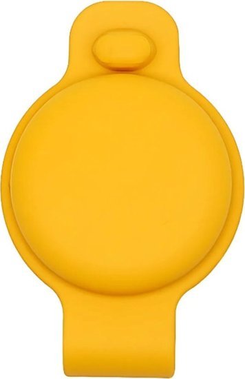 כיסוי מגן מסיליקון ל-Apple AirTag דגם Exonox מבית Camel Mountain - צבע צהוב