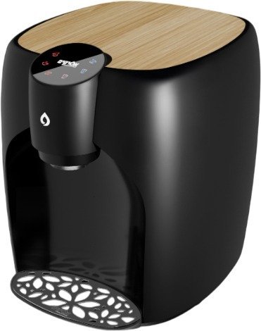 בר מים RIO מבית אפיקים - צבע שחור מט עם 2 משטחי חיפוי עליוניים מזכוכית ובמבוק!