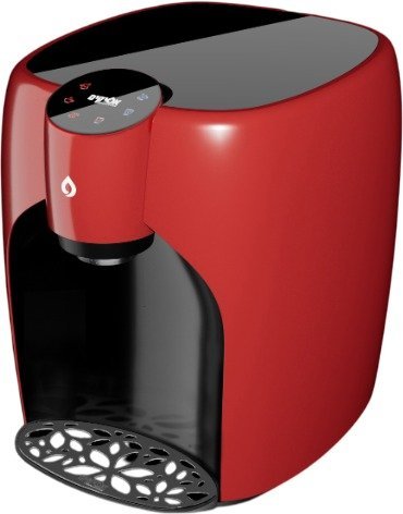 בר מים RIO מבית אפיקים - צבע אדום עם 2 משטחי חיפוי עליוניים מזכוכית ובמבוק!