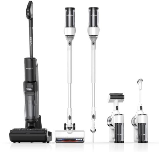 מציאון ועודפים - שוטף ושואב רצפות אלחוטי חכם משולב עם שואב אבק דגם Floor One S7 Switch מבית Tineco