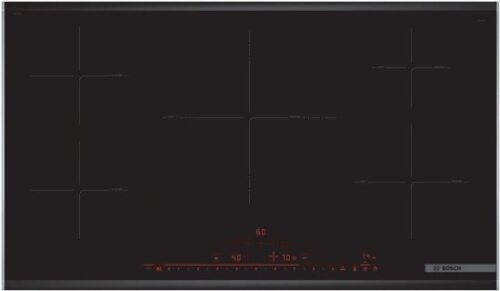 כיריים אינדוקציה 5 אזורי בישול 90 ס''מ Bosch Serie 8 PIV975DC1E 11100W - תלת פאזי - צבע שחור - שנה אחריות יבואן רשמי BSH