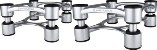 זוג מעמדים מבודדים לרמקולים Aperta200 עד 34 ק''ג IsoAcoustics - כסוף