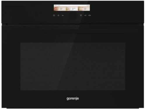 תנור בנוי משולב מיקרוגל 50 ליטר 19 תוכניות 45 ס''מ Gorenje BCM598S17BG - זכוכית שחורה