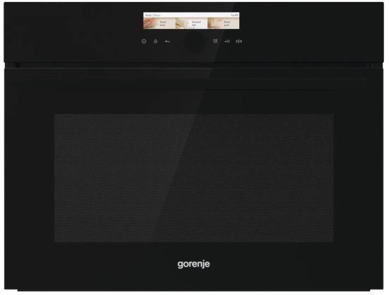 תנור בנוי משולב מיקרוגל 50 ליטר 19 תוכניות 45 ס''מ Gorenje BCM598S17BG - זכוכית שחורה