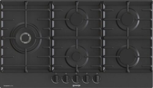 כיריים גז 5 להבות בישול 90 ס''מ דגם GW951MB מבית Gorenje - צבע שחור