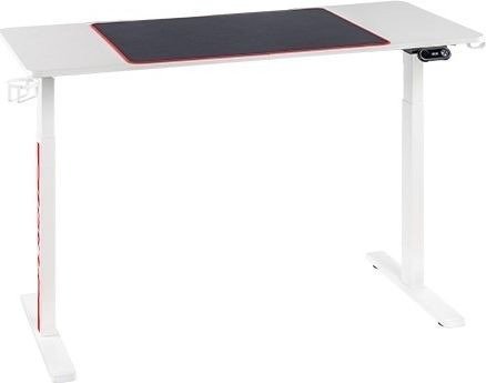422767_b_1.jpg שולחן גיימינג חשמלי עמידה / ישיבה מתכוונן עם שני מנועים ותאורת RGB בגודל 140X60 ס''מ מבית Brateck - צבע לבן