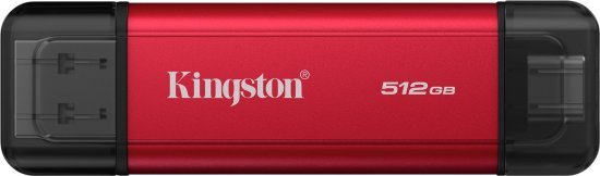 כונן SSD חיצוני נייד בעל חיבור כפול (USB-A ו-USB-C) Kingston Dual Portable SSD  - נפח 512GB