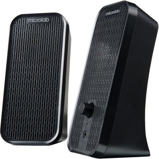 זוג רמקולים למחשב דגם B55 מבית Microlab - צבע שחור