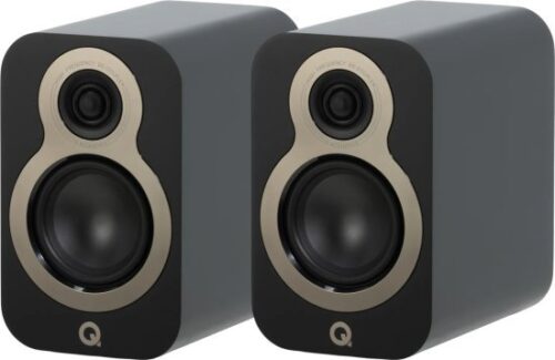 זוג רמקולים מדפיים דגם 3010c מבית Q Acoustics - צבע Satin Black