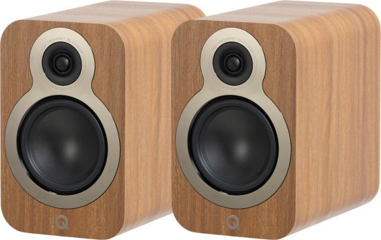 זוג רמקולים מדפיים דגם 3020c מבית Q Acoustics - צבע Pin Oak