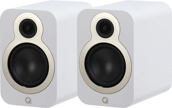 זוג רמקולים מדפיים דגם 3020c מבית Q Acoustics - צבע Satin White