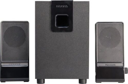 מערכת רמקולים למחשב 2.1 ערוצים דגם M-100 מבית Microlab - צבע שחור