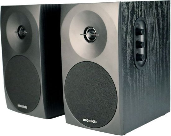 זוג רמקולים למחשב דגם B70 מבית Microlab - צבע שחור