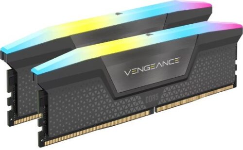 זיכרון למחשב Corsair Vengeance RGB 2x16GB DDR5 6400MT / s CL36 - צבע שחור