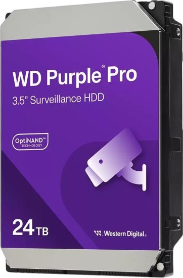 כונן קשיח Western Digital Purple Pro Surveillance 24TB 512MB 7200RPM SATA III WD240PURP