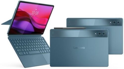 424274_b_1.jpg טאבלט Lenovo Yoga Tab Plus TB520FU ZAEG0027IL - גרסת WiFi - זיכרון 16GB נפח איחסון 256GB - צבע Tidal Teal - כולל מקלדת מעמד ועט Tab Pen Pro