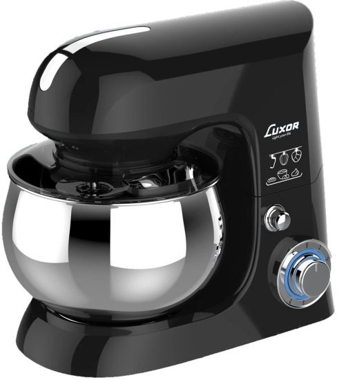 424943_b_1.jpg מציאון ועודפים - מיקסר מקצועי 5 ליטר 1300W בעל 6 מהירויות דגם AHY-637 מבית Luxor - צבע שחור