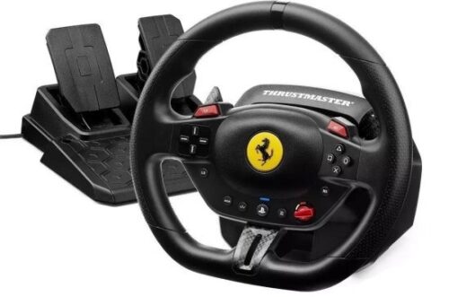 425263_b_1.jpg סט T98 Ferrari 296 GTB הגה ודוושות מבית Thrustmaster - מתאים ל-PC/PS4 / PS5