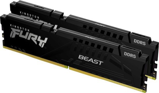 זכרון למחשב Kingston FURY BEAST 2x32GB DDR5 6400MT / s CL32 - צבע שחור