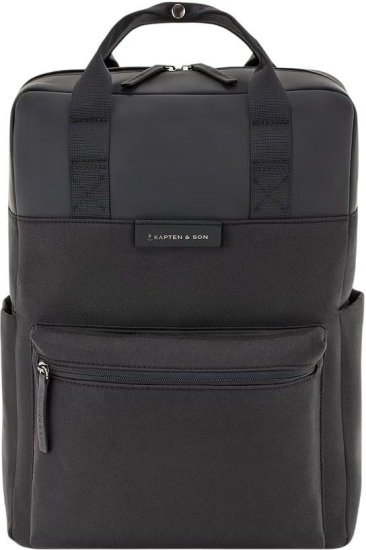 תיק גב למחשב נייד דגם Bergen מבית Kapten & Son עד 13 אינץ' - צבע שחור