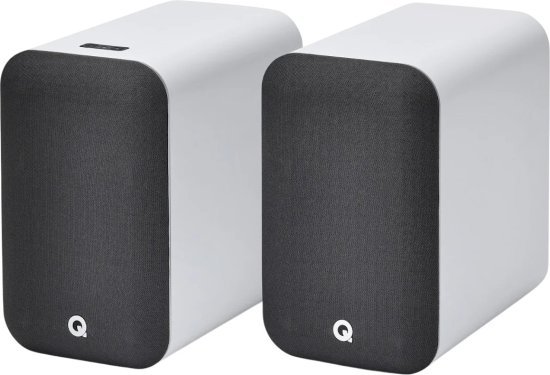 זוג רמקולים מוגברים אלחוטיים דגם M20 מבית Q Acoustics - צבע לבן