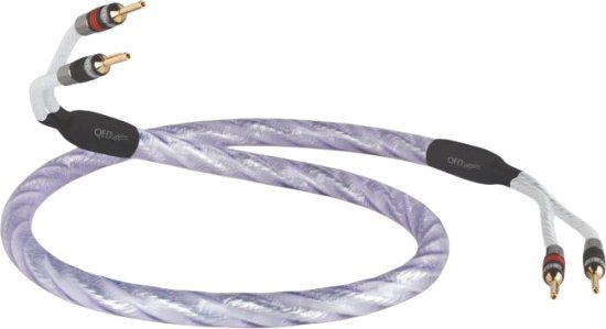 כבל רמקולים Genesis Silver Spiral סדרת Signature מבית QED - אורך 2 מטר