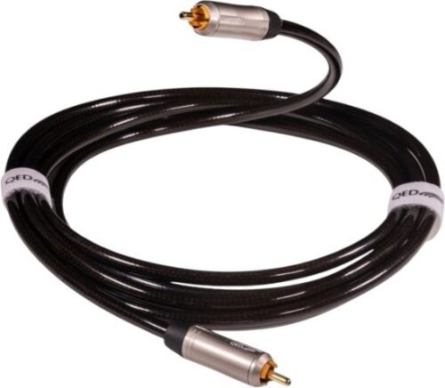 כבל סאבוופר (RCA) Subwoofer 40 סדרת Reference מבית QED - אורך 10 מטר